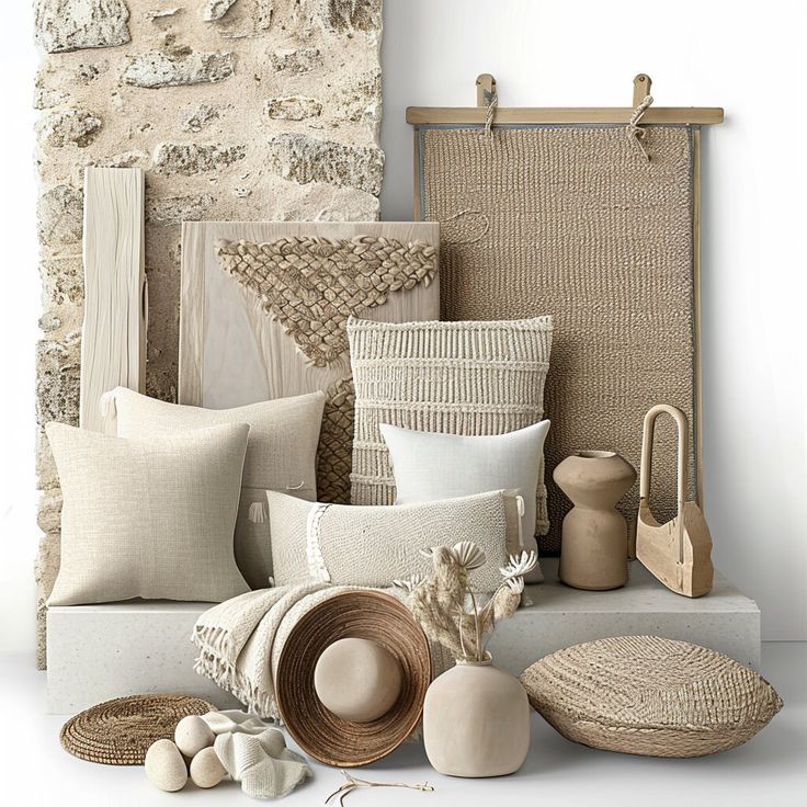 Moodboard Boho Organic Furniture Marbella
